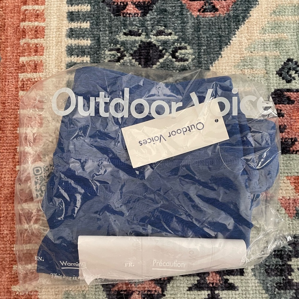SOLD OUT BLUE COLOR!! 💙Outdoor Voices 5” shorts high waisted. NEW tags on